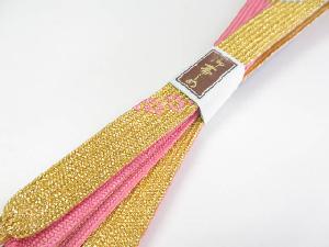 リサイクル　和装小物　帯締め　手組　高麗組　金糸